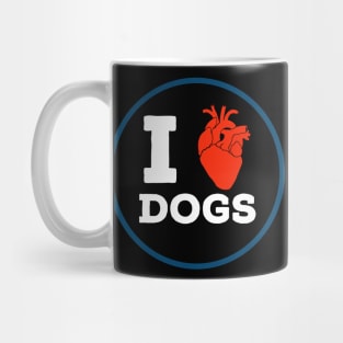 I Heart Dogs (white) Mug